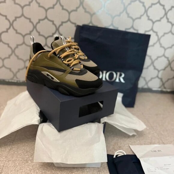 Dior B22 khaki calf leather black and Blue Navy - not found - Picture 4 of 4